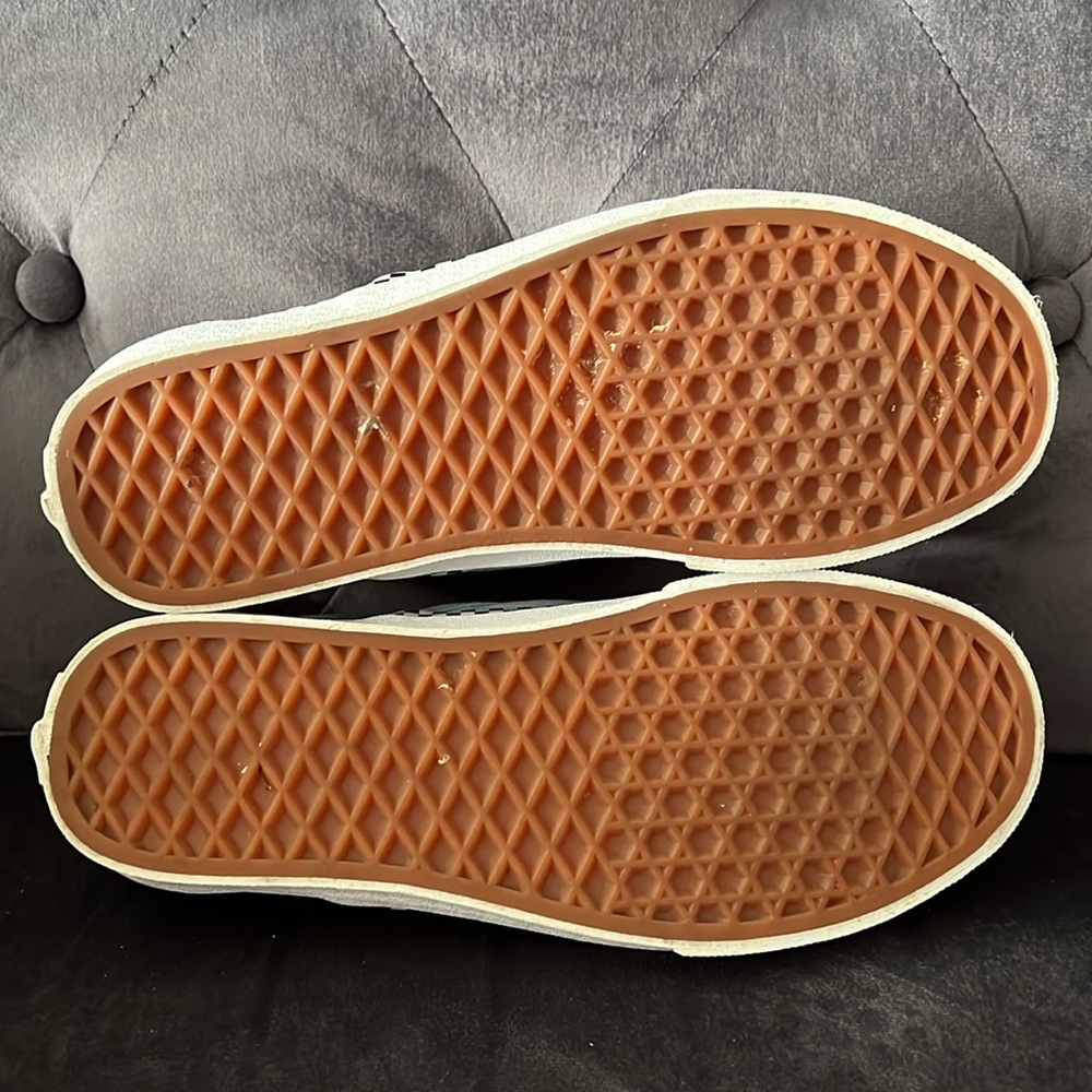 Vans Classic Slip-On 'Check Foxing'. Cool blue color. Women’s size 7.5 - Picture 9 of 12